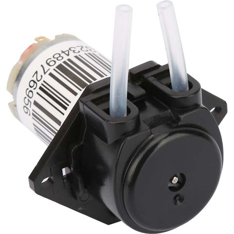 6V Miniatur-Schallschutz-Schlauchschlauchpumpe, Titration, Gleichstrom, selbstansaugende Pumpe (Mattschwarz) (1/5)