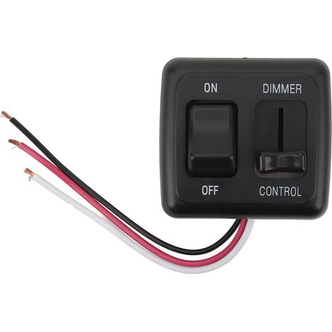 12V DC-Wippschalter mit Hochleistungsdimmer für LED-, Halogen-, Glühlampen, Wohnmobile, LKWs und Lichtleisten (1/5)