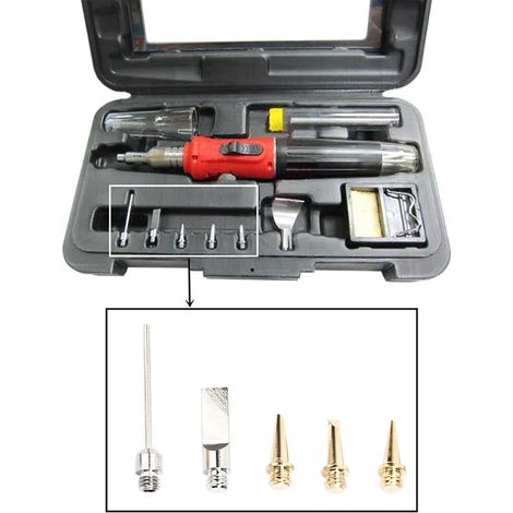 Lot de 5 embouts de rechange pour fer à souder au gaz HS-1115K, accessoires universels pour soudure au gaz (1/5)