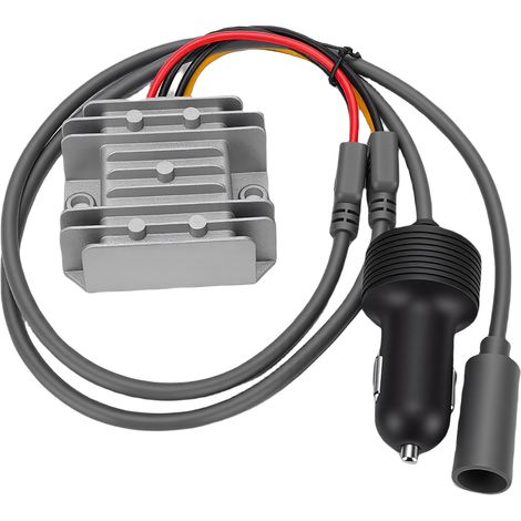 Adaptateur secteur compatible avec les mini-paraboles : convertisseur élévateur 12-24 V vers 30 V 3,5 A avec prise allume-cigare (sans chute de tension). (1/5)