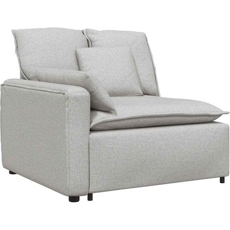 Modulo Terminale Bracciolo Divani da Giardino Divano Modulare con Cuscini 100 cm (1/5)