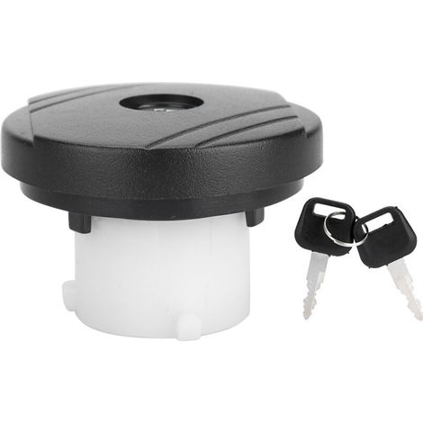Tapón de combustible con cerradura, tapón del depósito de combustible con 2 llaves, apto para MK6 MK7 4411620 Negro (1/5)