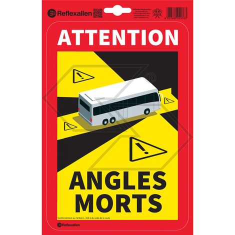 Segnale di avvertimento punti cechi 17 x 25 cm per autobus A28385
