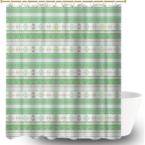Rideau de bain en polyester 180x180 stylé voile de douche pour rafraîchir sa salle de bain (1/5)