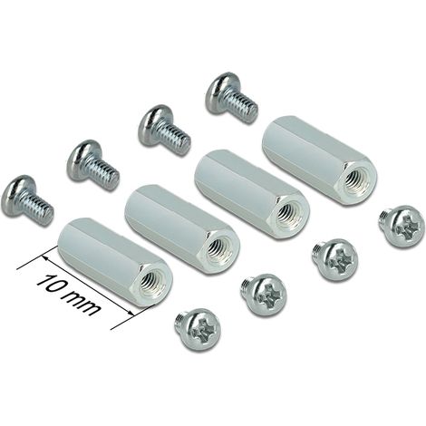 Befestigungsset m2,5 abstandhalter 6-kant innen/innen 10 mm fÃ¼r raspberry pi delock