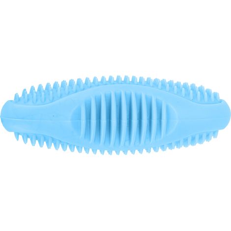 Jouet à mâcher en forme de concombre de mer pour chien, anti-ennui, rebondissant, pour le nettoyage des dents et les molaires des petits chiens (bleu) (1/5)