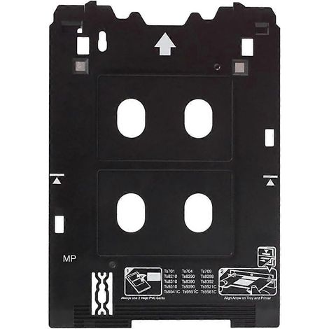 Porte-cartes d'identité en PVC pour imprimantes jet d'encre, compatible avec les imprimantes Canon PIXMA séries TS701, TS702a, TS705, TS709, TS8330, TS82xx et TS83xx. (1/5)