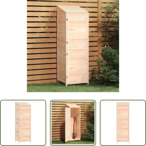 vidaXL Rangement extérieur - Remise de jardin 55x52x174,5 cm Bois de sapin solide (1/5)
