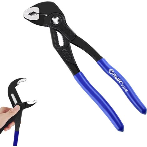 8-Zoll-Verstellschlüssel, Multifunktions-Verstellschlüssel, selbstjustierende Klemme, Doppelgriff für weniger Kraftaufwand, ergonomisches Design für Komfort und Langlebigkeit (1/5)
