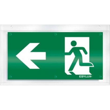 [GEBRAUCHT] B-Ware EsyLux Piktogramm Notausgang links Schildsymbol Acrylglas 350x190mm SLX 10 mm (1/2)