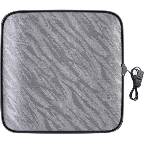 Coussin chauffant épais USB pour siège auto ou chaise de bureau, Accessoires portable pour voiture (1/5)