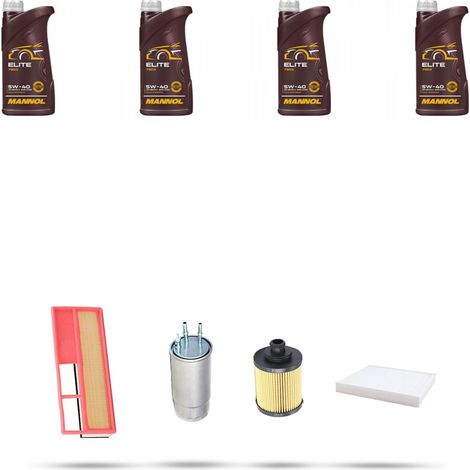 Kit tagliando 4 FILTRI e 4L OLIO compatibile con Fiat Linea (110) 1.3 Multijet 16V 66kw dal 2007 (1/5)