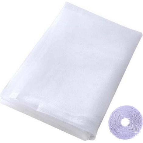 Kit Moustiquaire Pour Fenêtre - Maille Fine Transparente - Auto-Adhésif - Découpe Sur Mesure - 2 Pièces (1/5)
