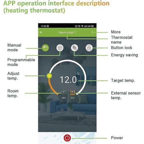 Thermostat intelligent WiFi pour chauffe-eau 5A compatible avec Alexa et Google Home (1/3)