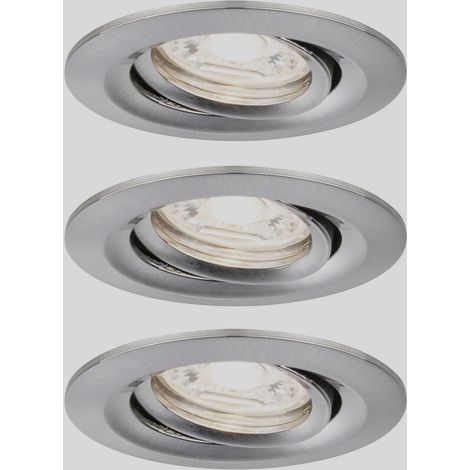 Paulmann 94295 EBL Nova mini Coin LED-Einbauleuchte 3er Set    4 W Eisen (1/5)