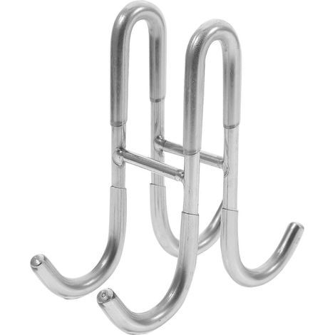 Duschtürhaken aus Edelstahl, Aufhängehaken für Glasduschtüren, Duschtürhaken – 12,00 x 11,30 x 4,80 cm – Silber (1/4)
