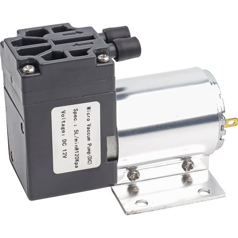 12 V 5 l/min 120 kPa Miniatur-Vakuumpumpe mit Halterung für Unterdruckansaugung (1/5)