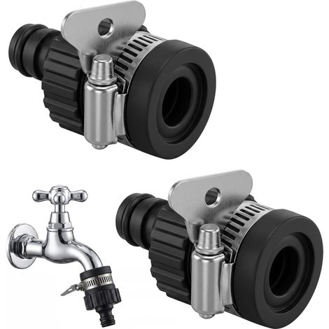 3 PCS Adaptateur Universel de Robinet, Connecteur Tuyau Arrosage (1/5)