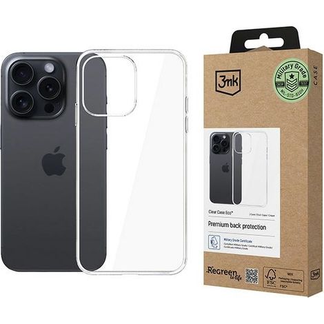 Schutzhülle für iPhone 16 Pro Max 3MK ClearCase Eco Transparent