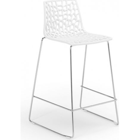 Sgabello design Grand Soleil bar cucina 64cm Mini Spider - Bianco