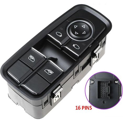Interruttore alzacristalli elettrico per auto, pulsante di controllo alzacristalli elettrico, pulsante elettrico alto per Porsche 911 718 991 per Boxster per Turbo 99161315102DML 99161315502/702(99161 (1/4)