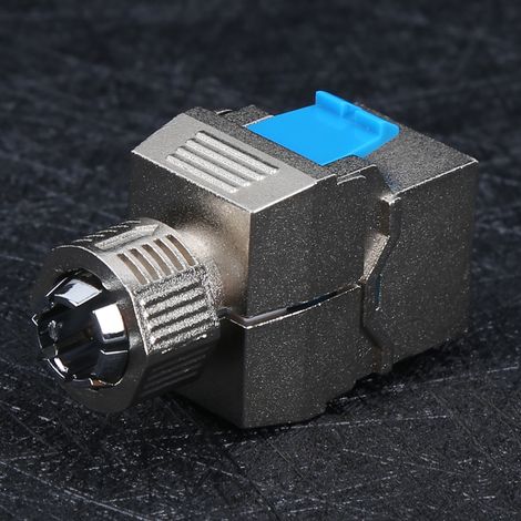 Hochwertiges Computernetzwerkmodul der Kategorie 8 (CAT8), druck-, kompressions- und werkzeuglos Informationsmodul für geschirmtes RJ45-Netzwerkkabel (1/5)