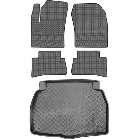 Set di tappetini in gomma per auto e tappetino per bagagliaio per Toyota C-HR Crossover dal 2016