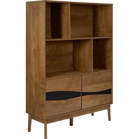 Bibliothèque 2 Portes "Forest" 140cm Marron (1/5)