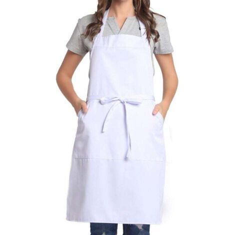 ALLIANDISTablier réglable avec poche, bandes extra longues pour homme et femme, pour cuisine, maison, restaurant, café, cuisine, pâtisserie, jardinage (1/4)