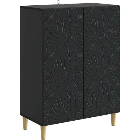 vidaXL Sideboard Black 66 x 34.5 x 90 cm Engineered Wood