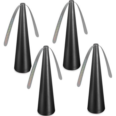 Set mit 4 tragbaren Anti-Fliegen- und Anti-Mücken-Ventilatoren, mückenabweisende Tischventilatoren, schwarz (1/4)