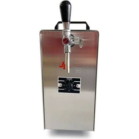 Zapfanlage JET 30 Bierzapfanlage, Bierkühler Durchlaufkühler 1-leitig Trockenkühler jusqu'à 35 Litres/h, Refroidisseur Rapide et Efficace pour Bière Fraîche