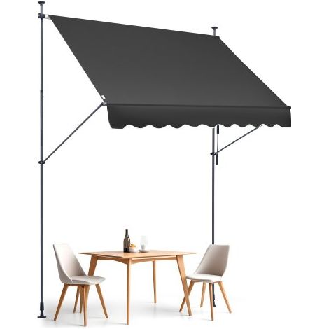 Auvent de terrasse rétractable - 250 x 120 cm store banne manuel (1/5)