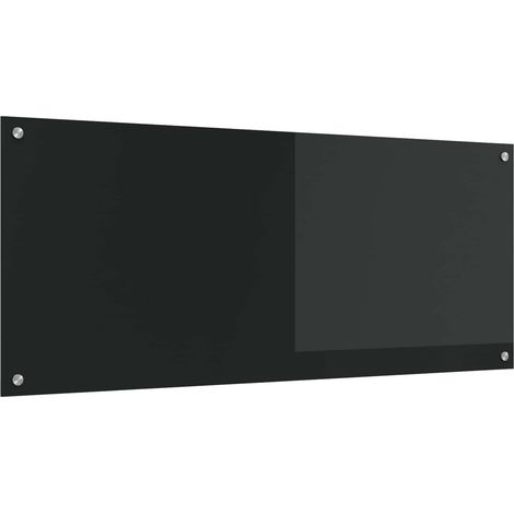 Küchenrückwand Schwarz 120 x 50 cm Gehärtetes Glas (1/5)