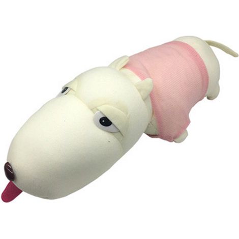 Poupée chien bambou charbon désodorisant jouet absorption formaldéhyde voiture maison rose 28cm (1/5)