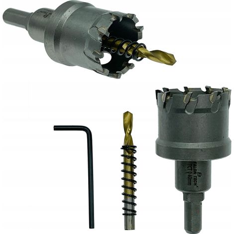 Scie cloche en carbure Falon-Tech 40 mm pour métal, inox, aluminium et bois