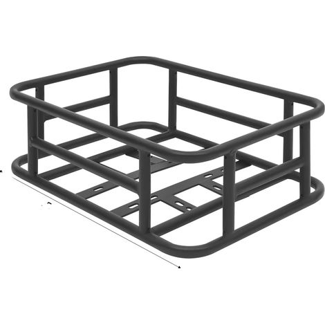 Fahrradkorb, strapazierfähiges Metall, Hinterradmontage, 400 (1/2)