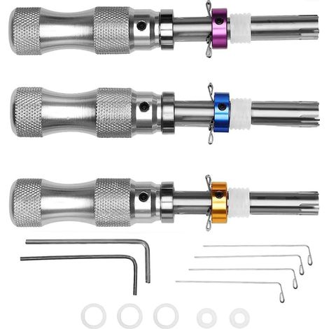 Kit de apertura de cerraduras tubulares, ideal para principiantes y profesionales, herramientas de acero inoxidable.