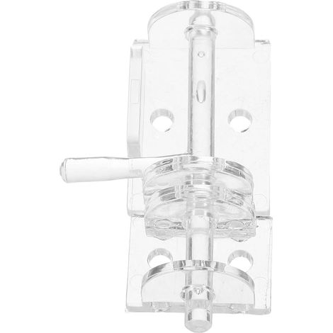 Loquet de Porte en Acrylique Auto-adhésif Rouge, Mini Verrou Sécurité Domestique, pour Porte et Fenêtre, Design Épuré, Installation sans Perçage (1/5)