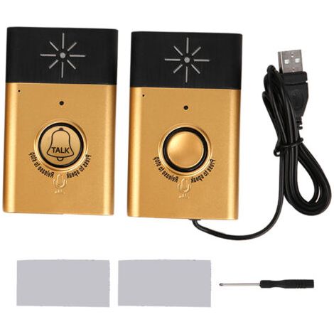 Interphone sans fil Sonnette Dual Voice Smart Bell 2-Way Talk Home Security (1/5)