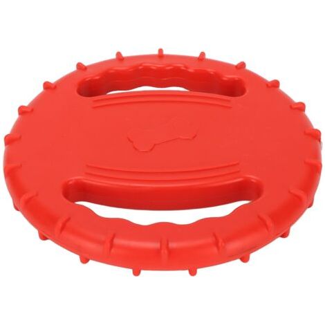 Flexible, quietschende Frisbeescheibe für Hunde mit 2 hohlen Seiten, zum Training großer Hunde