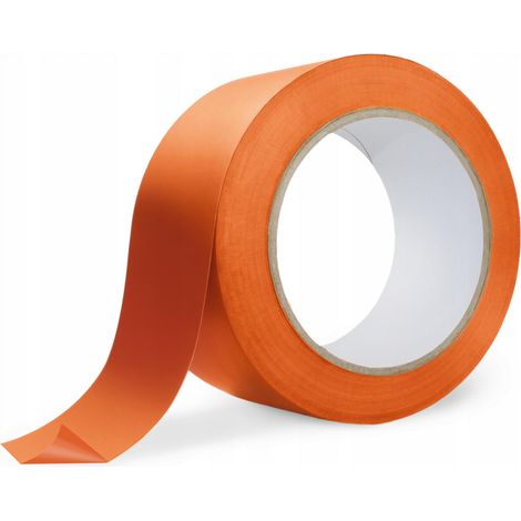 Oranges Markierungsband 48/33 WARNUNG ARBEITSSICHERHEIT Bodenlinie