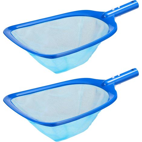 Pool-Skimmernetz, 2er-Pack Pool-Skimmernetz zum Reinigen, Pool-Laubskimmernetz mit verstärktem Rahmen, ultrafeines Maschennetz, reinigt schnell und entfernt hartnäckigsten Schmutz