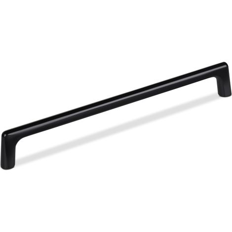 Möbelgriff Bügelgriff BLACKLINE III BA 192 mm schwarz matt inkl. Schrauben, 1 Stück (1/4)