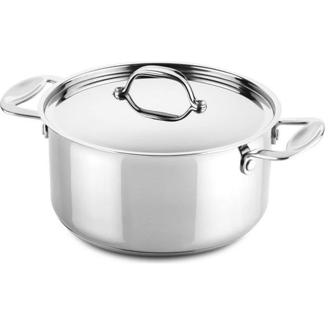 Mepra Glamour Diamond casseruola coperchio acciaio 24 cm