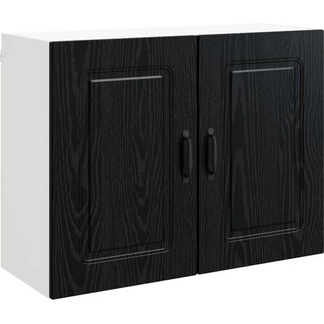 Maison Exclusive - Pannello lavastoviglie Kalmar Rovere Nero 80 x 31 x 60 cm