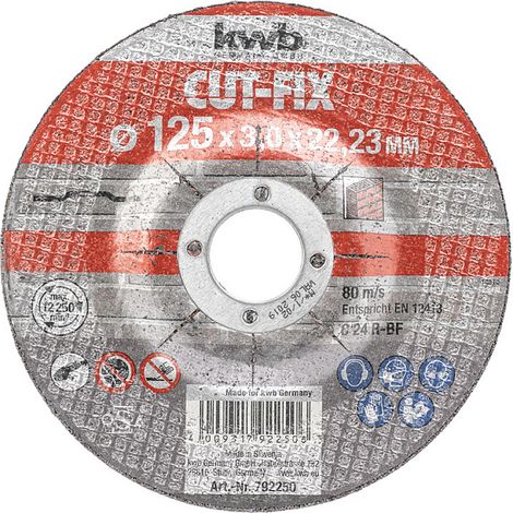Schneidscheiben kwb Cut-Fix 125 mm 3 mm für Stein (1/3)
