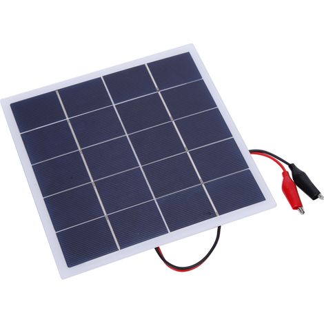 Panneau solaire DIY en silicium polycristallin 4W 5V, léger et facile à transporter, dimensions 172 x 175 x 2 mm. (1/5)