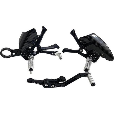 Verstellbare Carbonfaser-Fußrastenanlage für BMW S1000RR M1000RR 2019-2024 2025 (1/5)