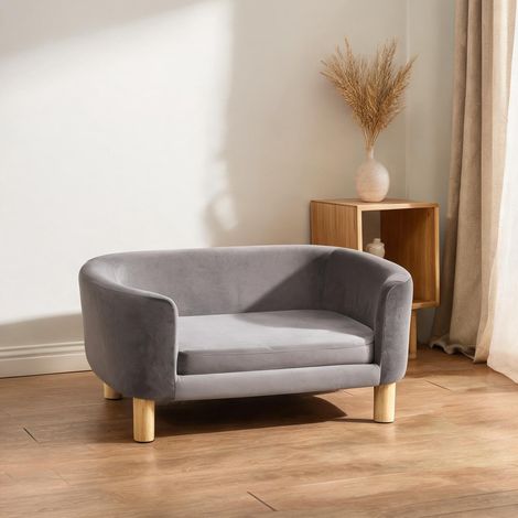 Couchage pour chien gris Claro 86 x 55 x 33 cm (1/5)